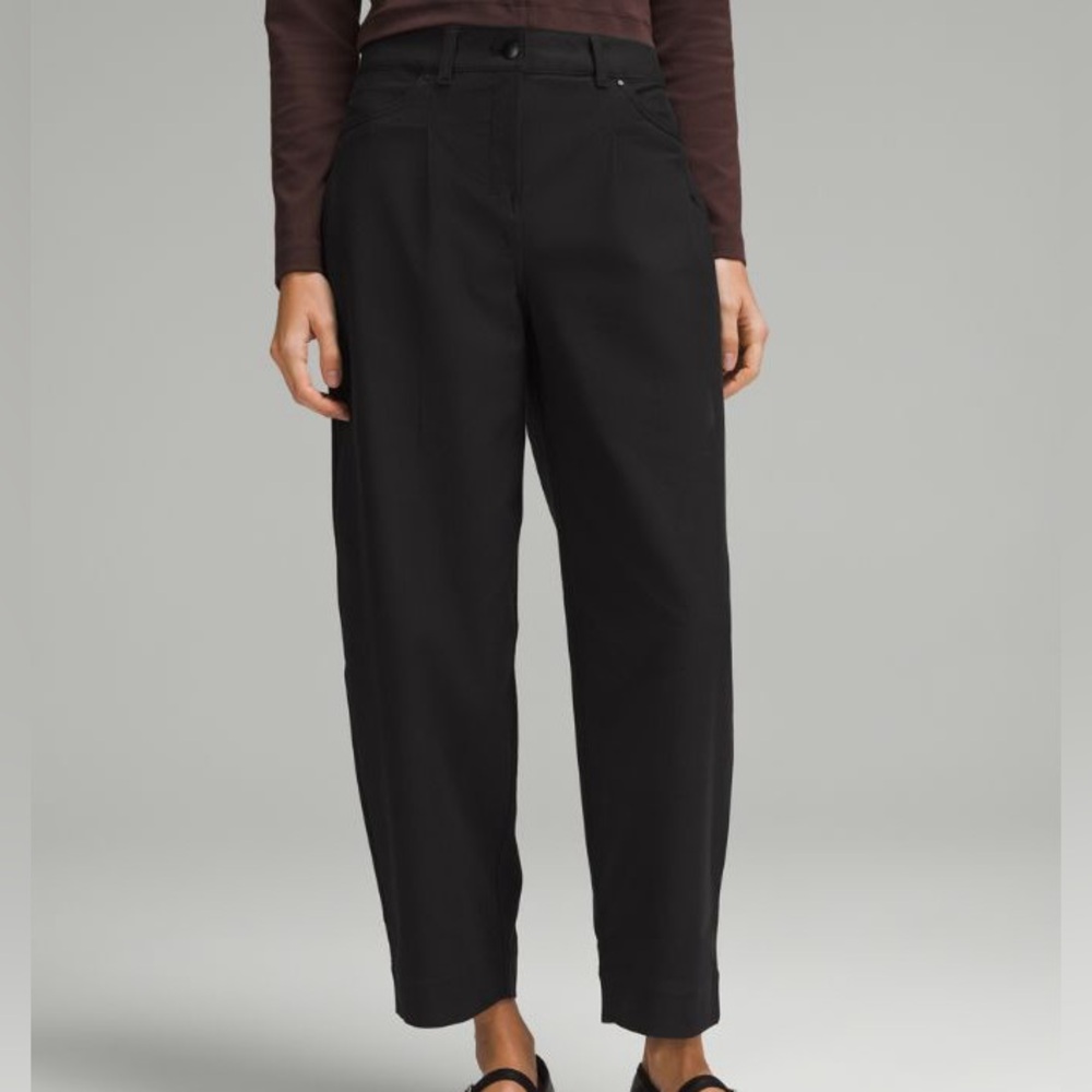 Lululemon City Sleek Barrel-Leg Pant *Light Utilitech Size 32 Black NWT Sold Out